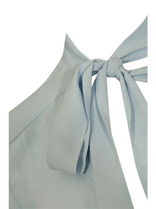 Blusa ESSENTIAL in viscosa con fusciacca Ice Water Patrizia Pepe | 8C0785 A8I1CA66